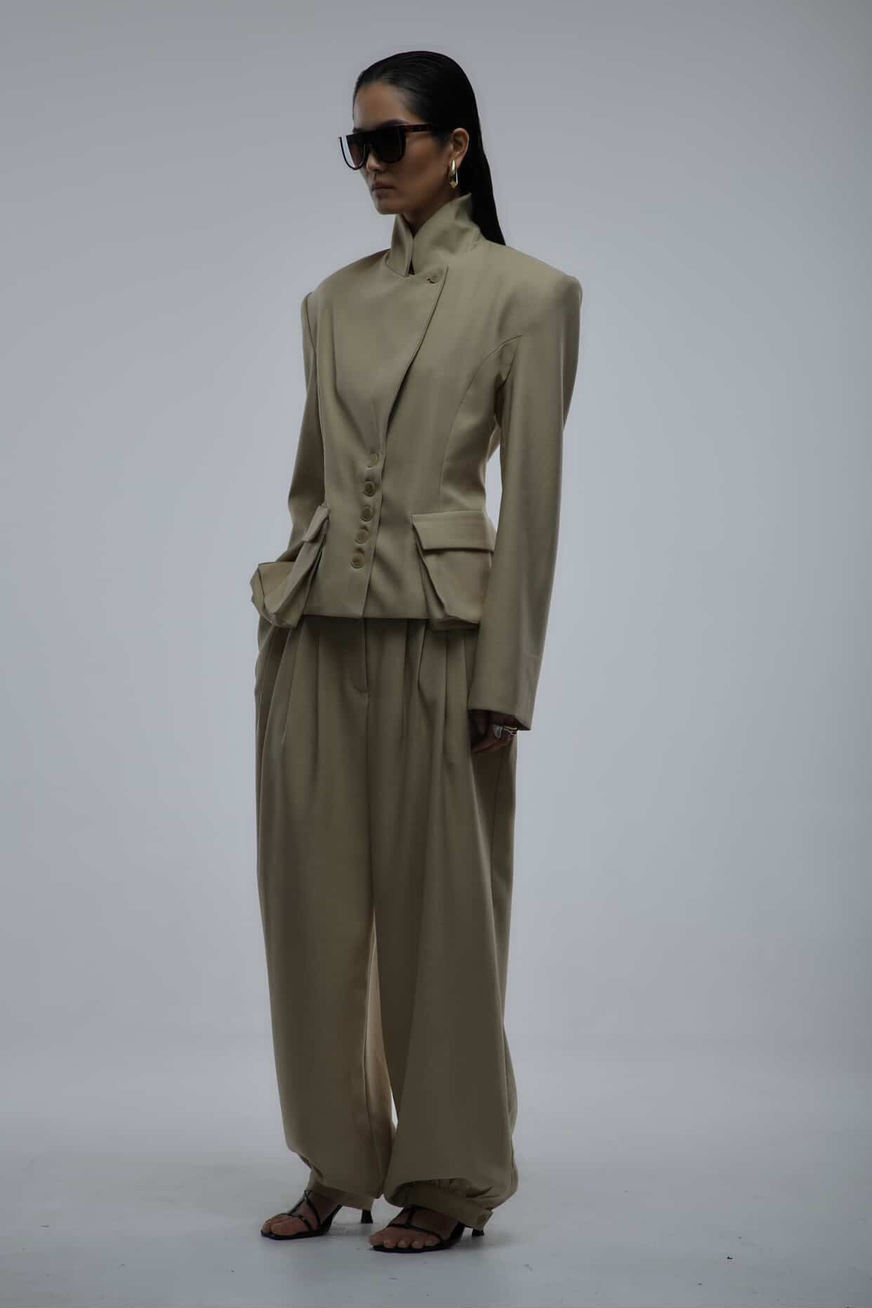 Pleated Pants