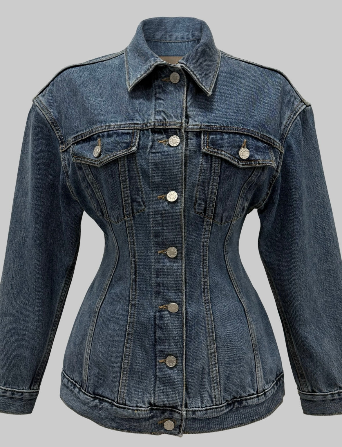 Waisted denim jacket