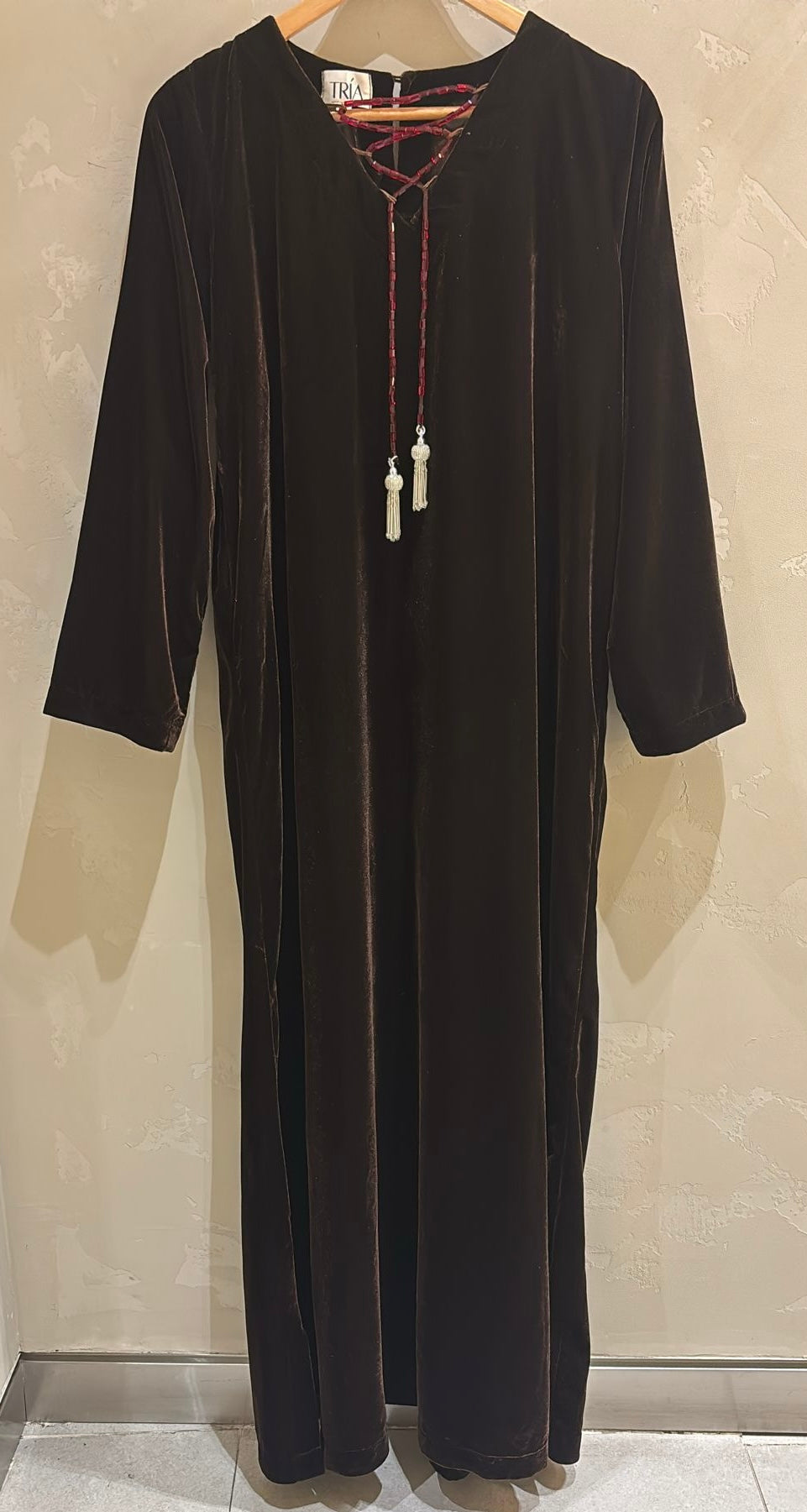 Velvet Beads Kaftan