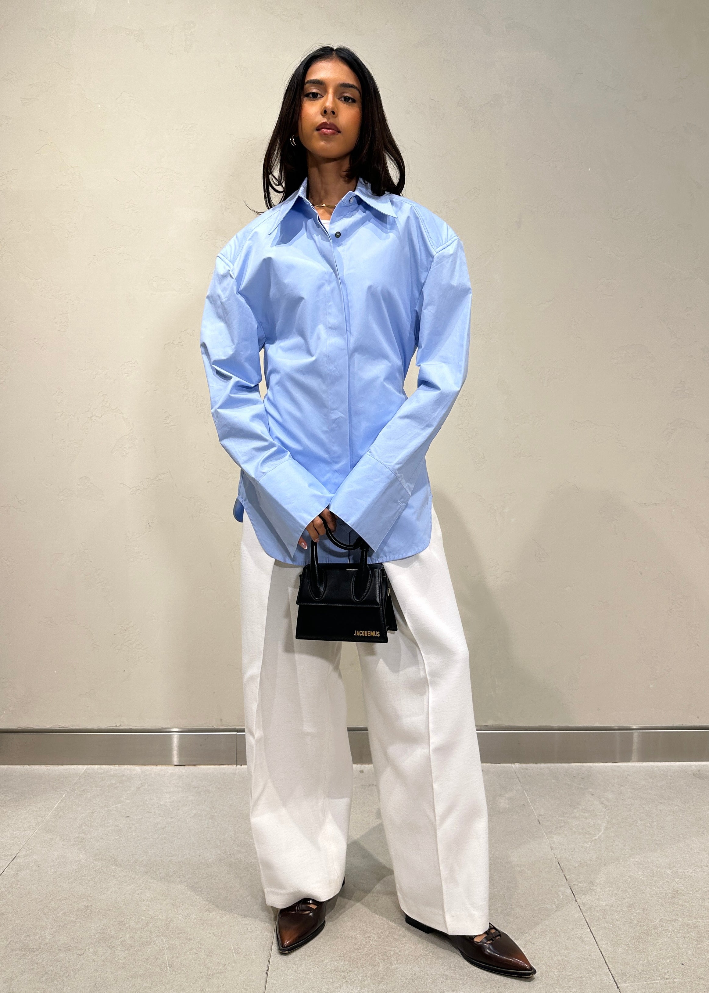 Padded shoulder shirt