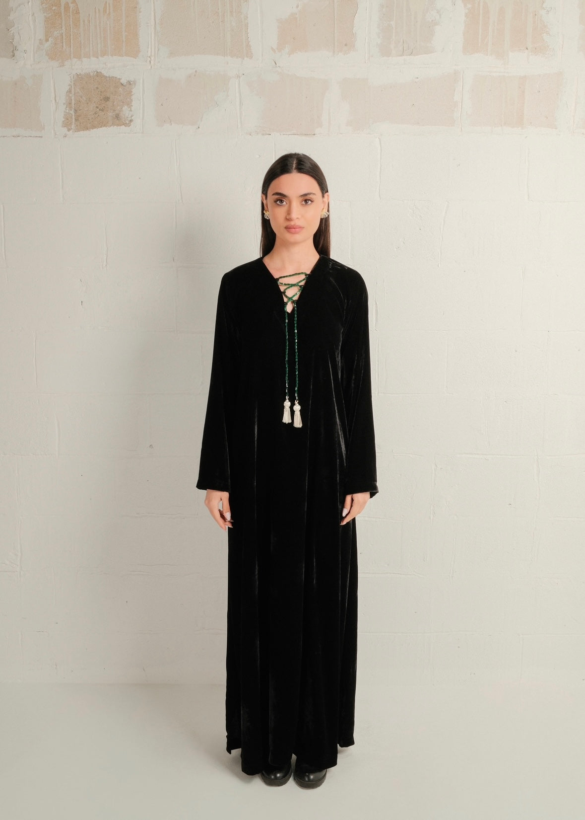 Velvet Beads Kaftan