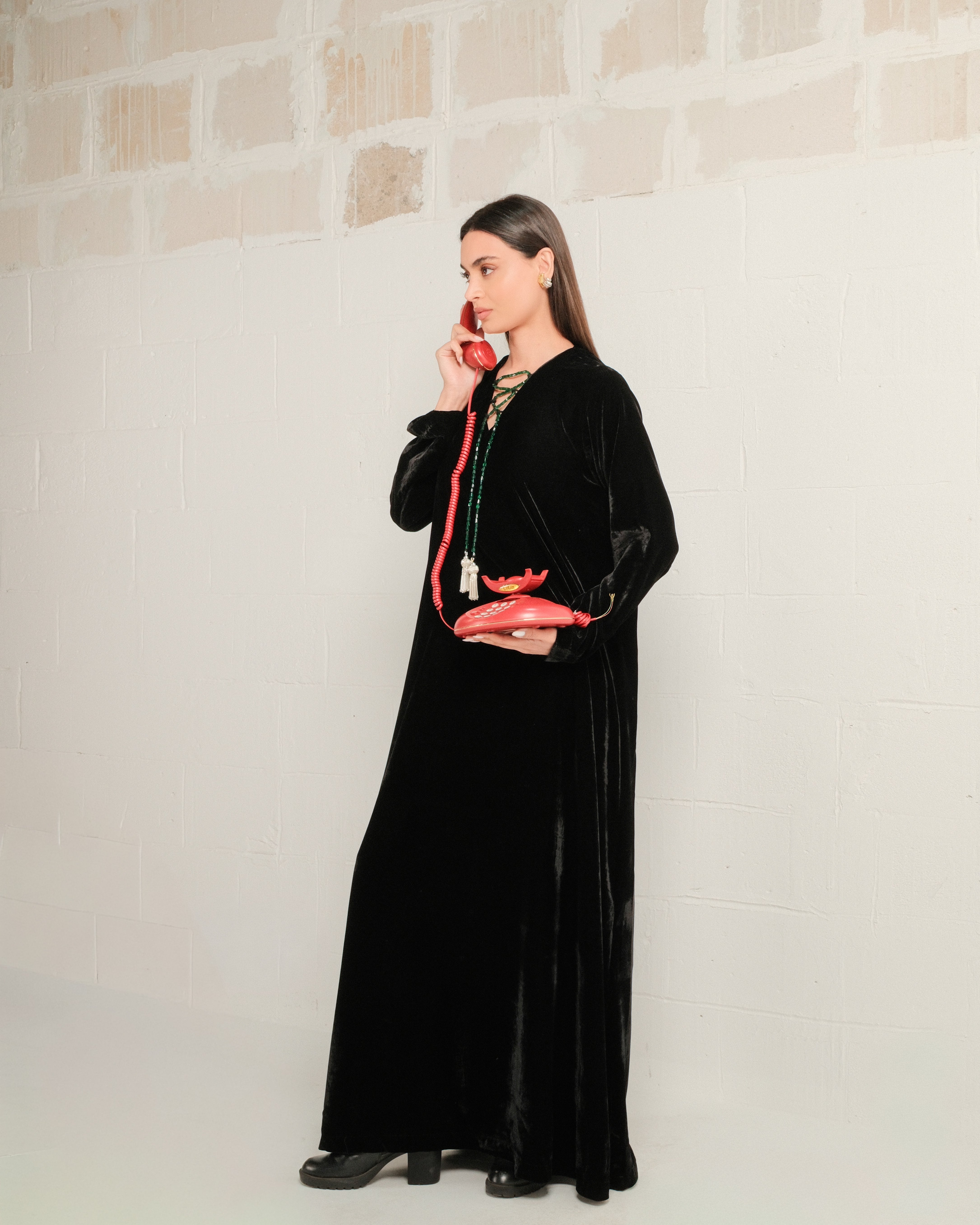 Velvet Beads Kaftan