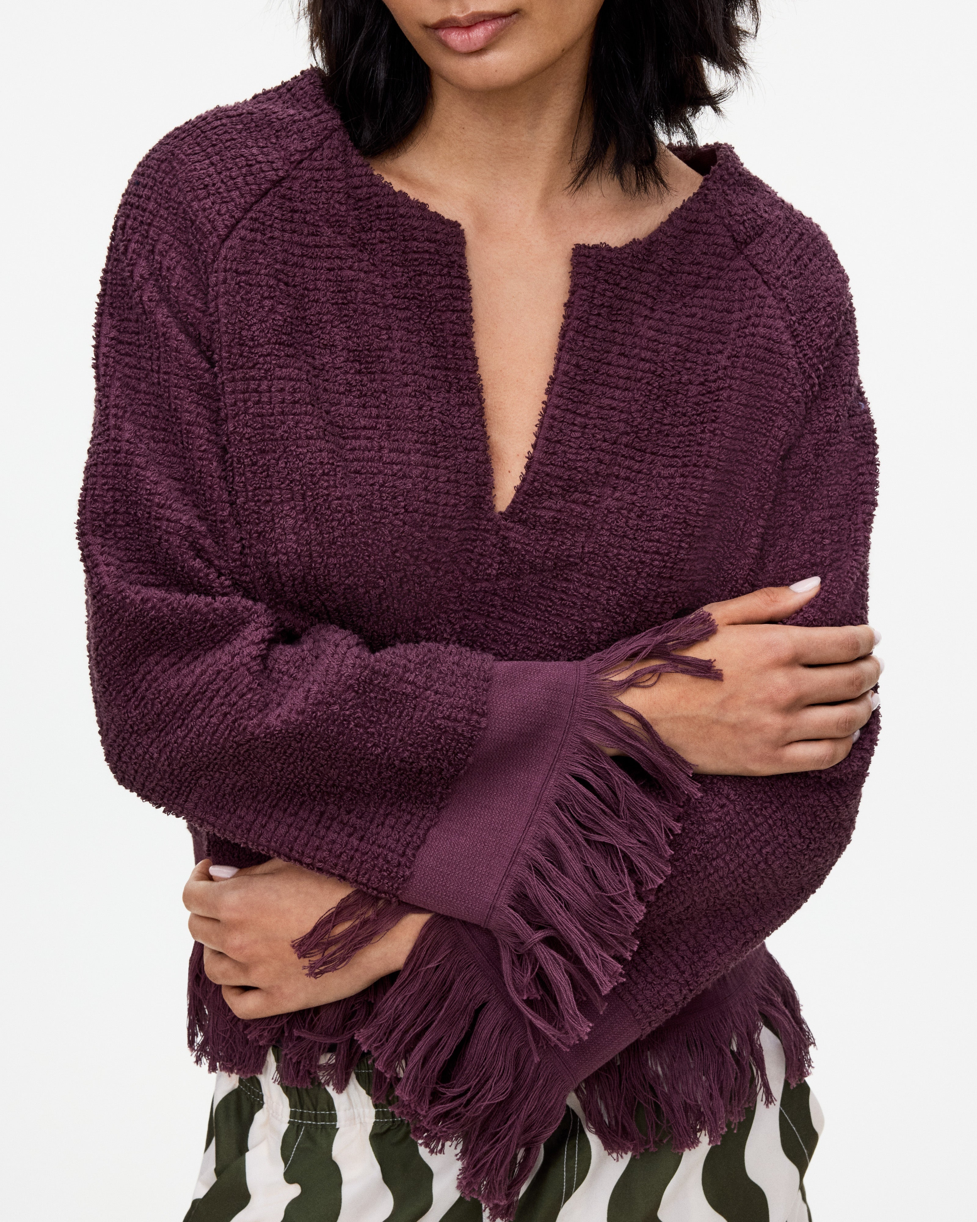 Burgundy Tillie Terry Top