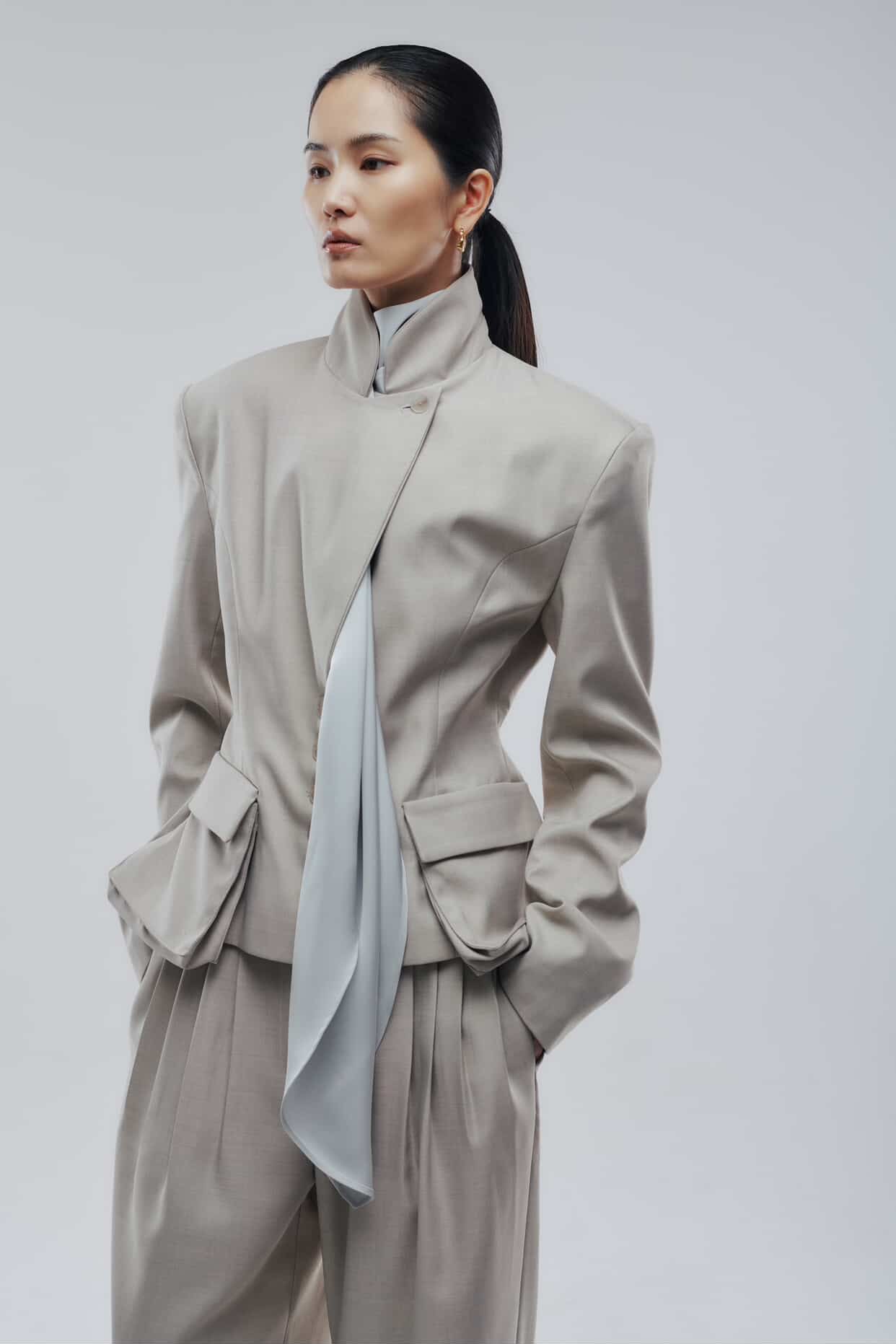 Pleated Pants