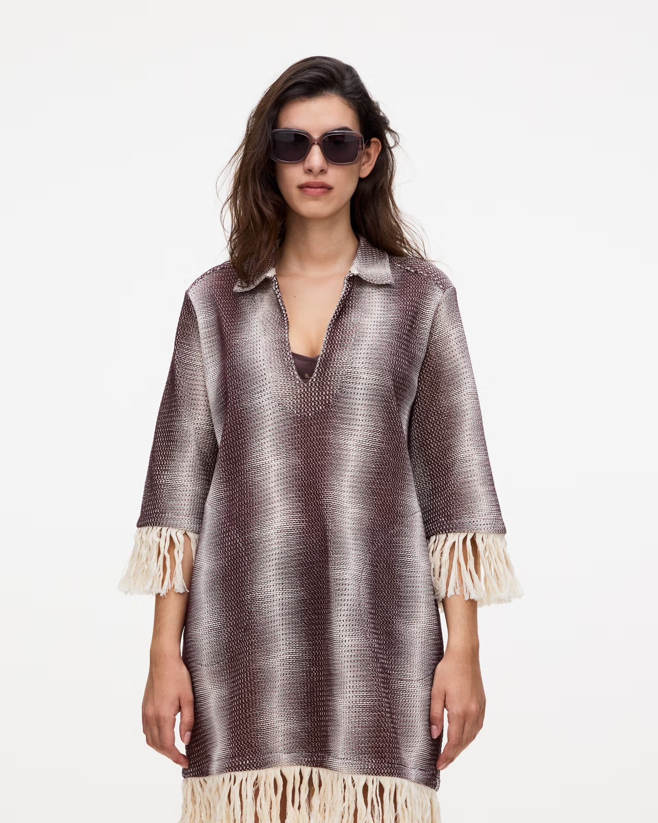 Merlot Echo Aya Net Dress