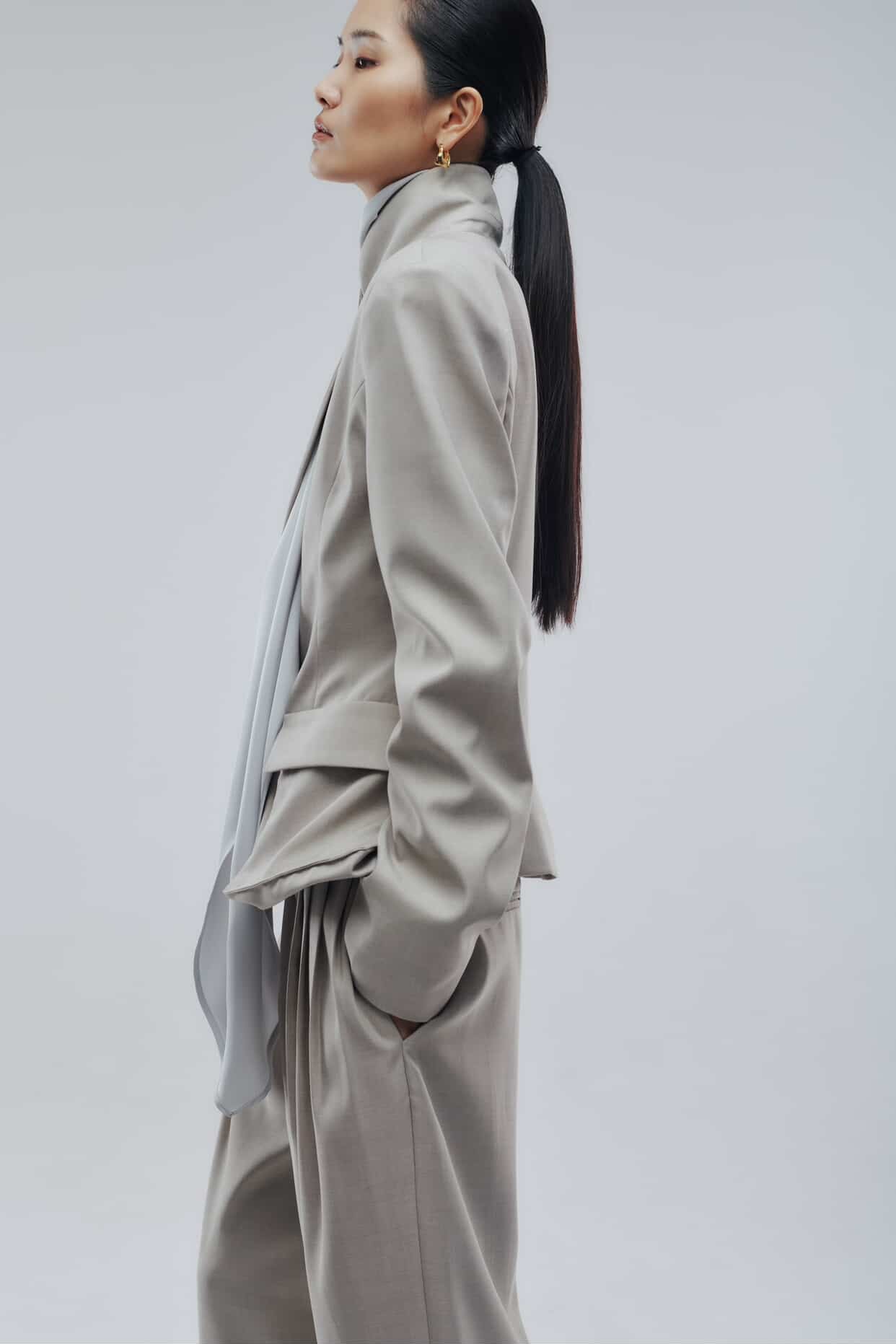 Pleated Pants