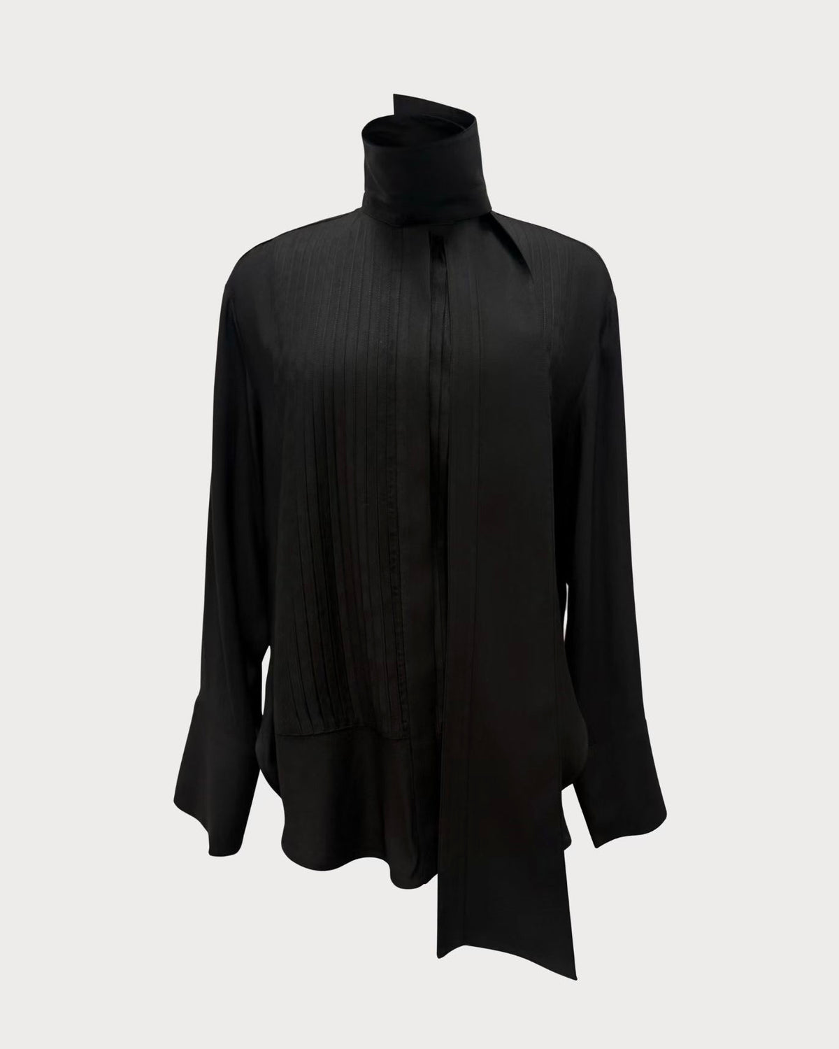 Scarf Collar Shirt