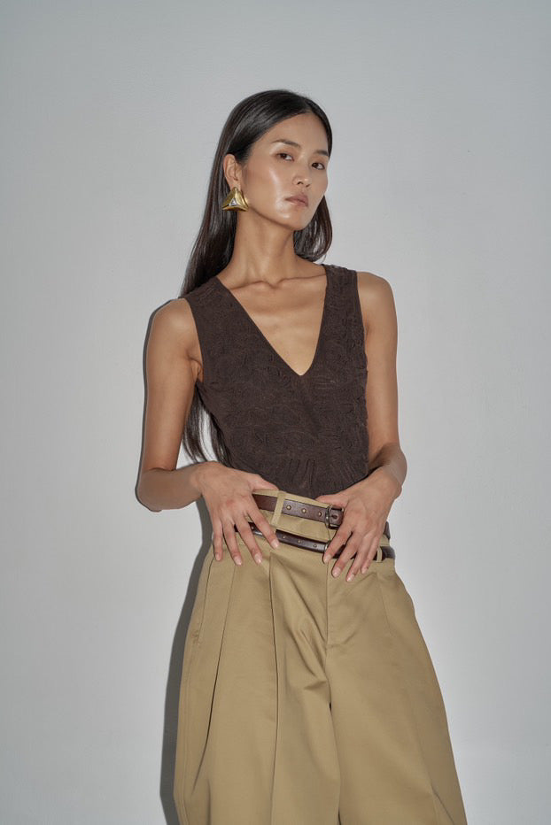 Double waistband pants