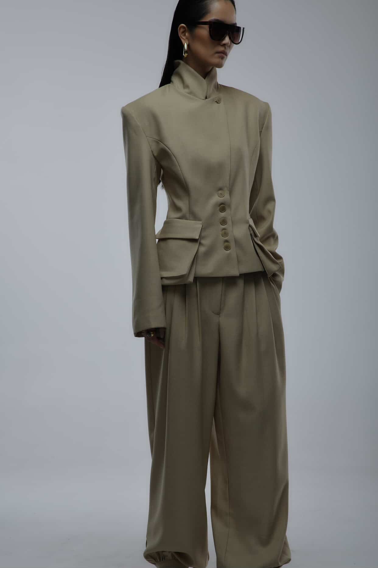 Pleated Pants