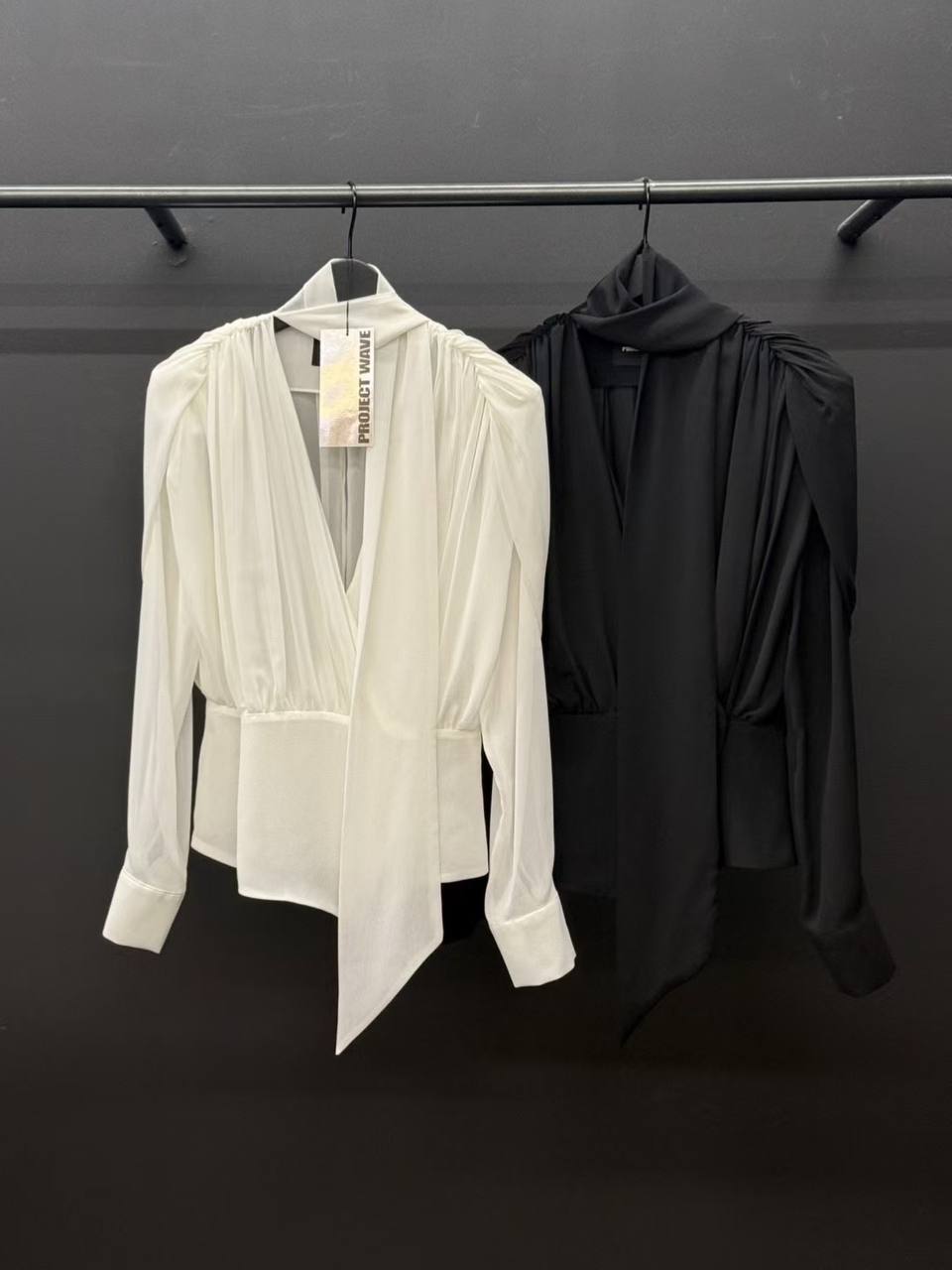 Chiffon Shirring Blouse