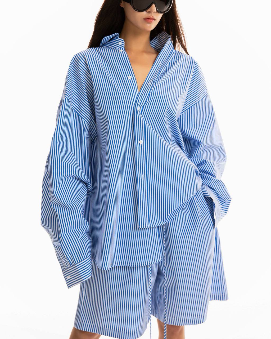 Lounge striped shorts