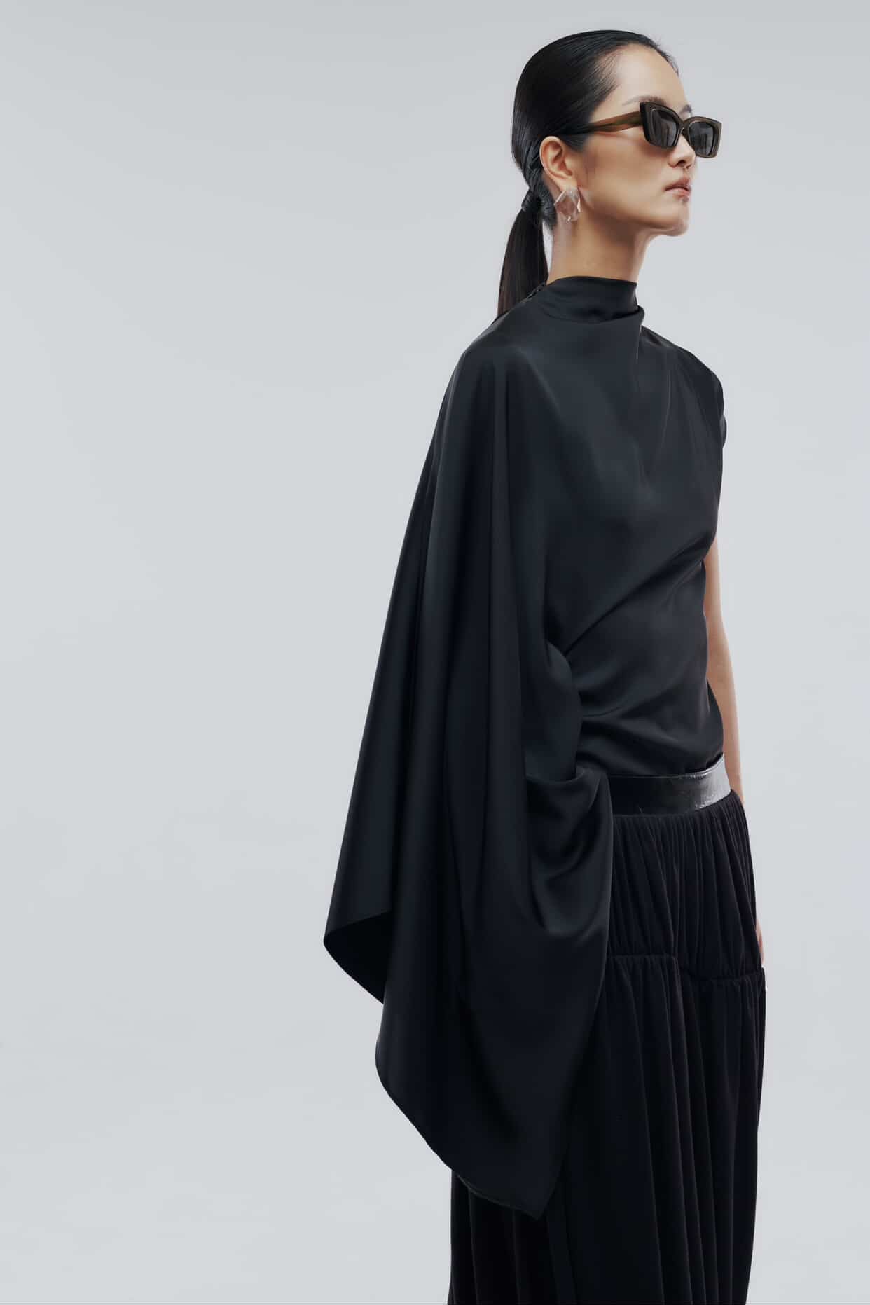One-sided Drape Top