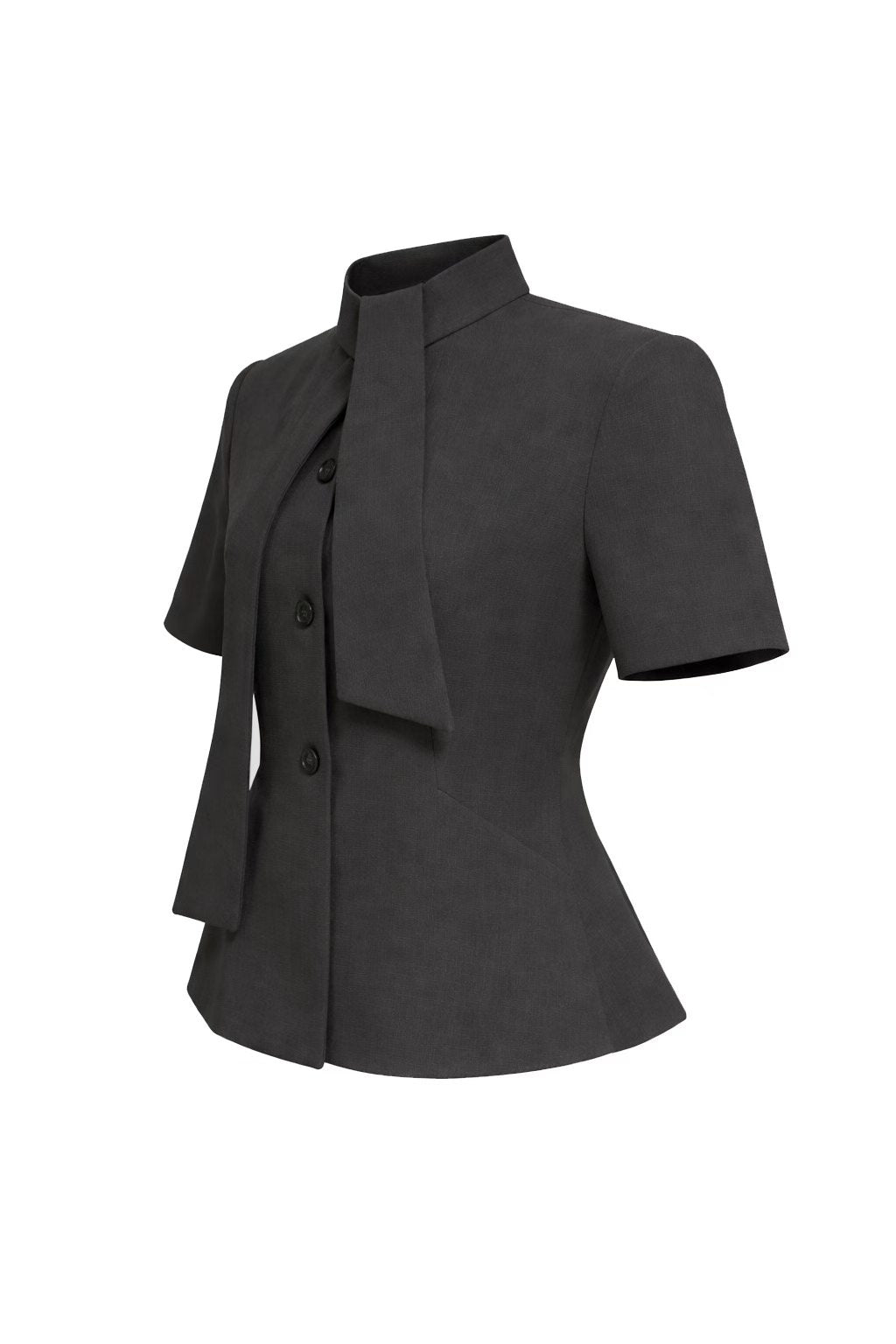 Tie-Neck Jacket