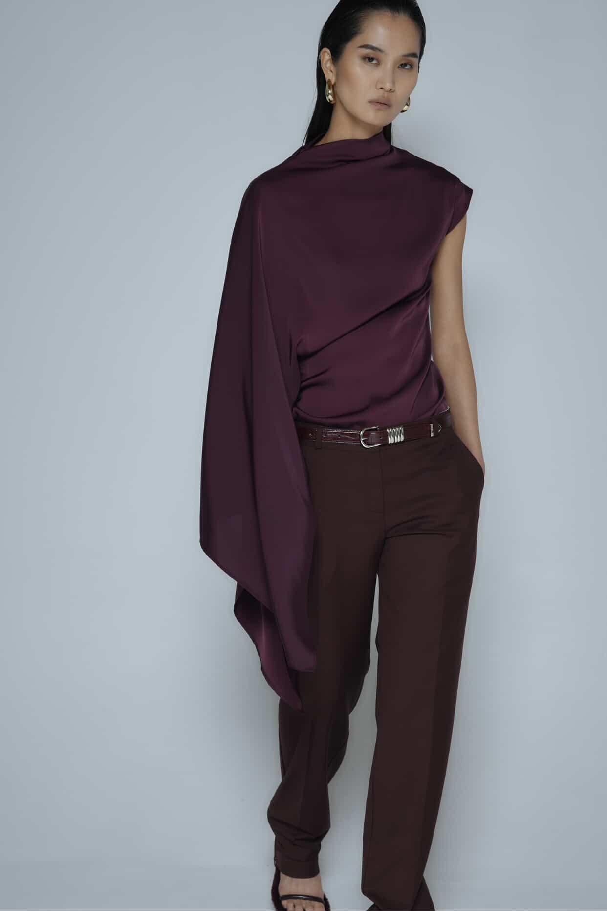 One-sided Drape Top
