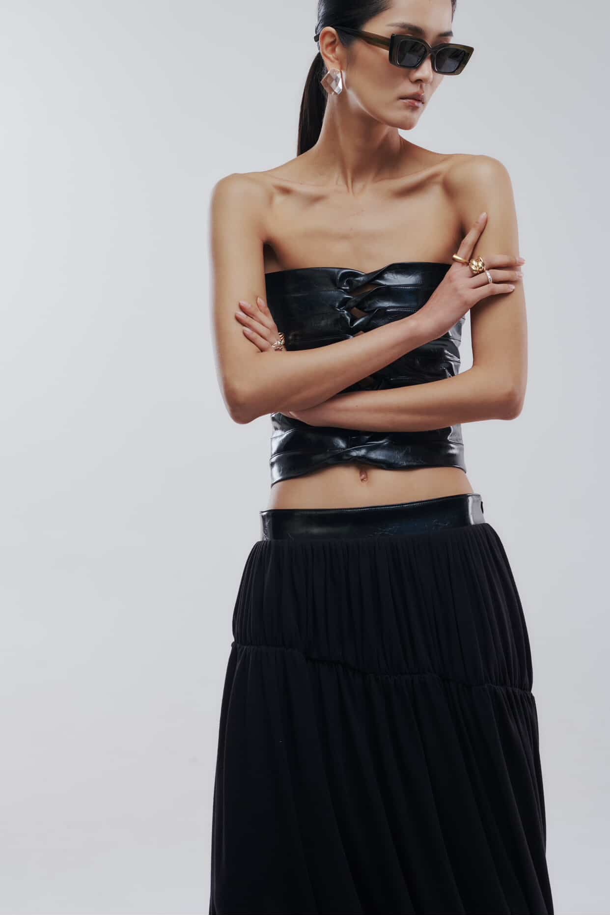 Flowy Draping Skirt