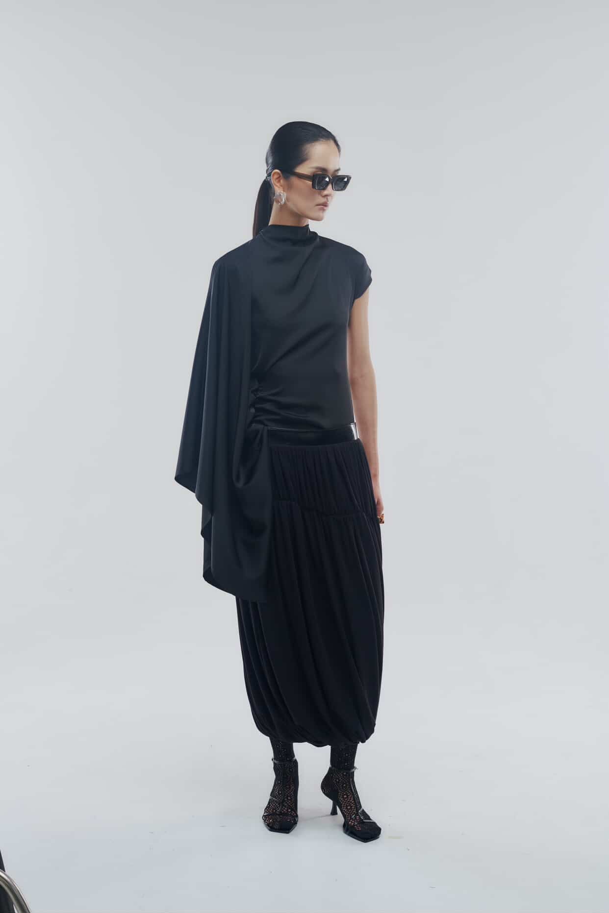 Flowy Draping Skirt