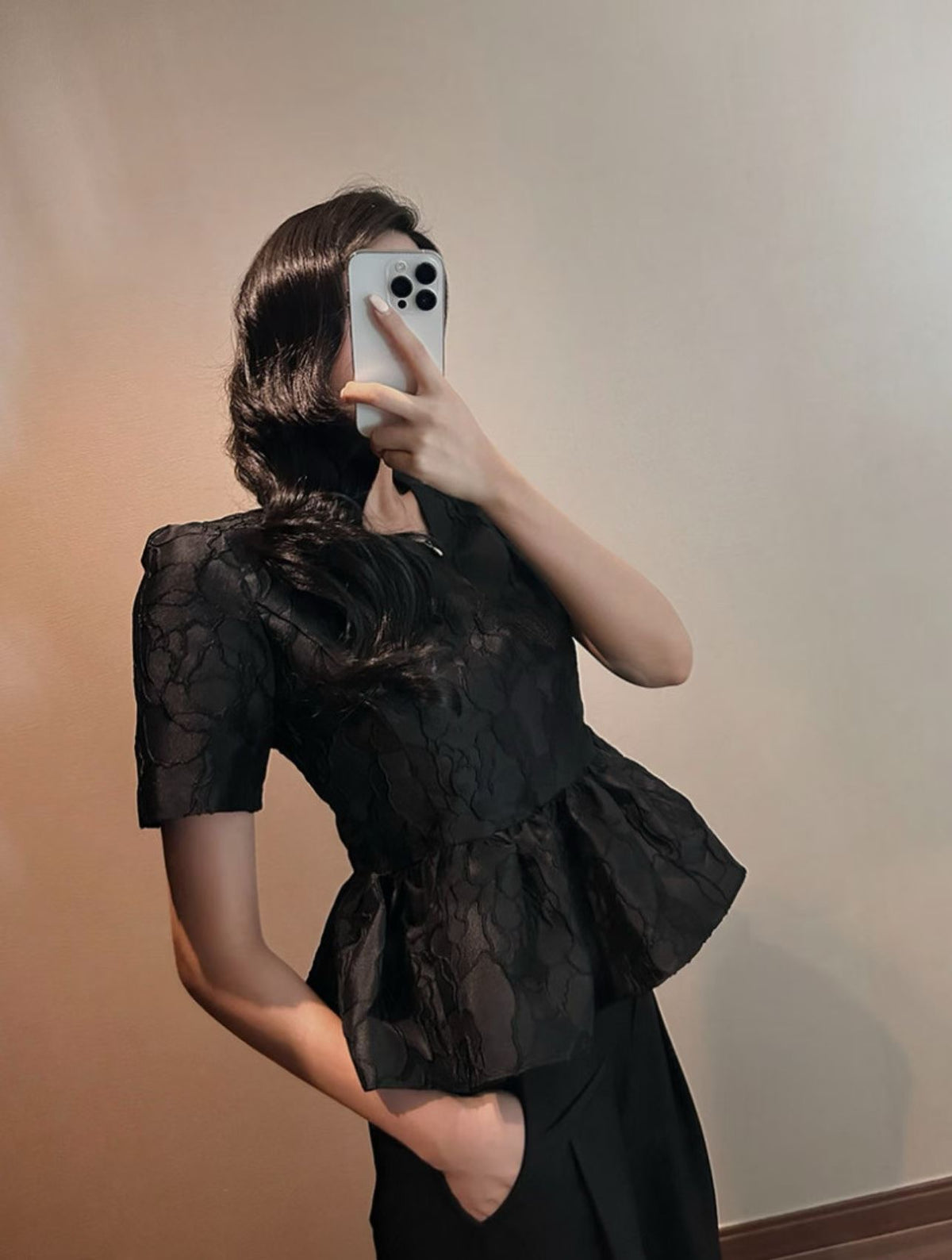 Jacquard Blouse