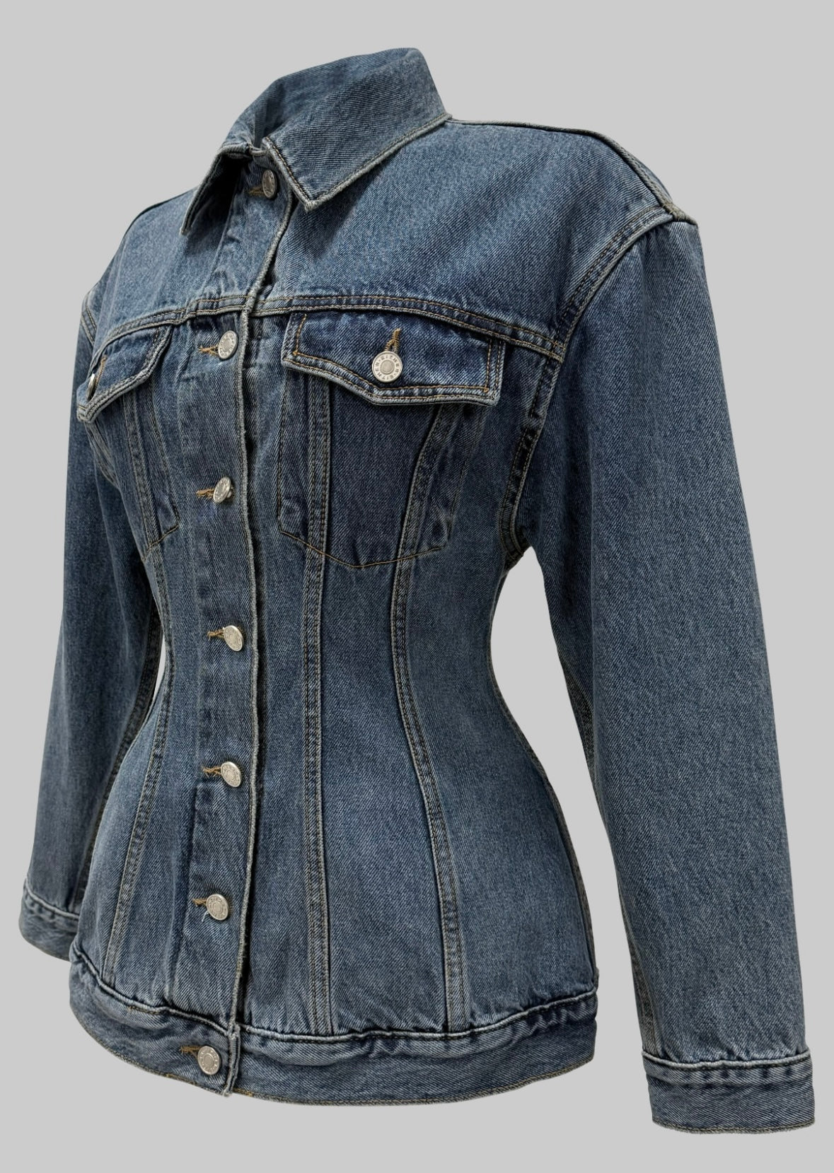 Waisted denim jacket