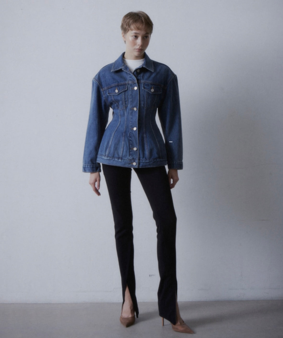 Waisted denim jacket