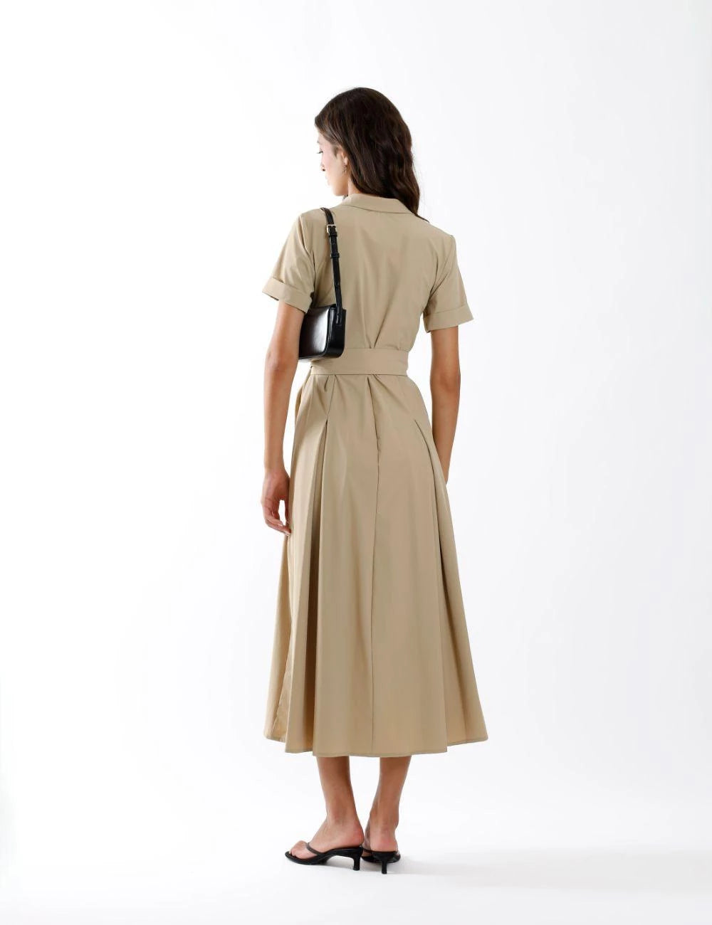 rivoli dress in ash