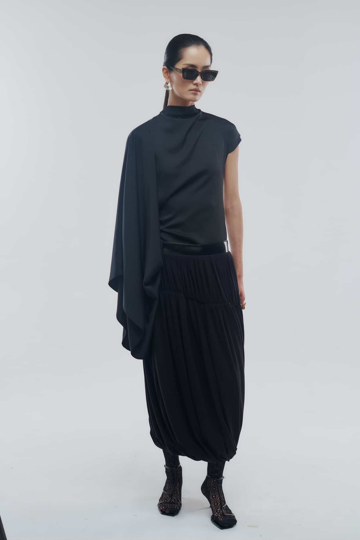One-sided Drape Top