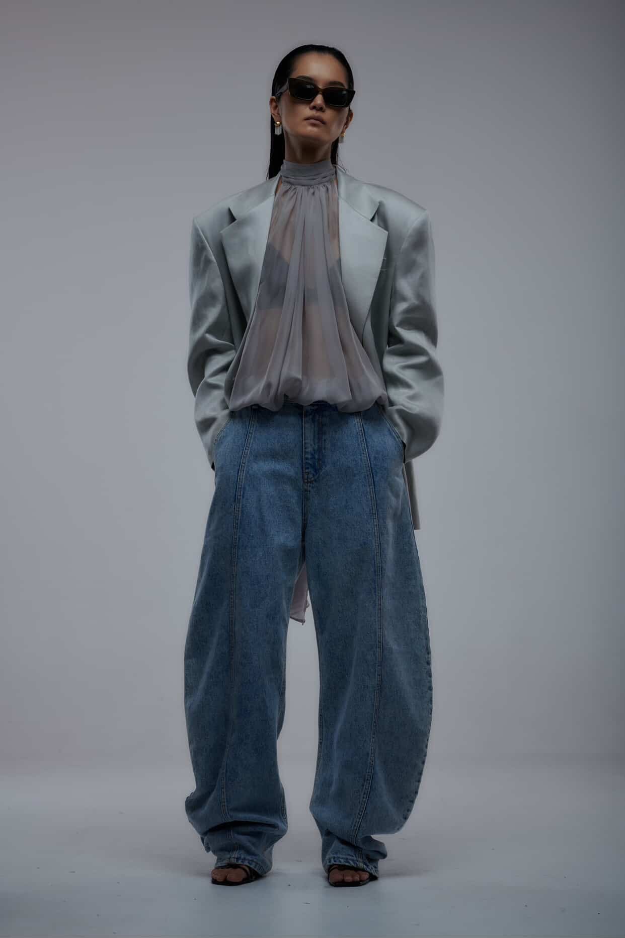 Barrel Denim Pants