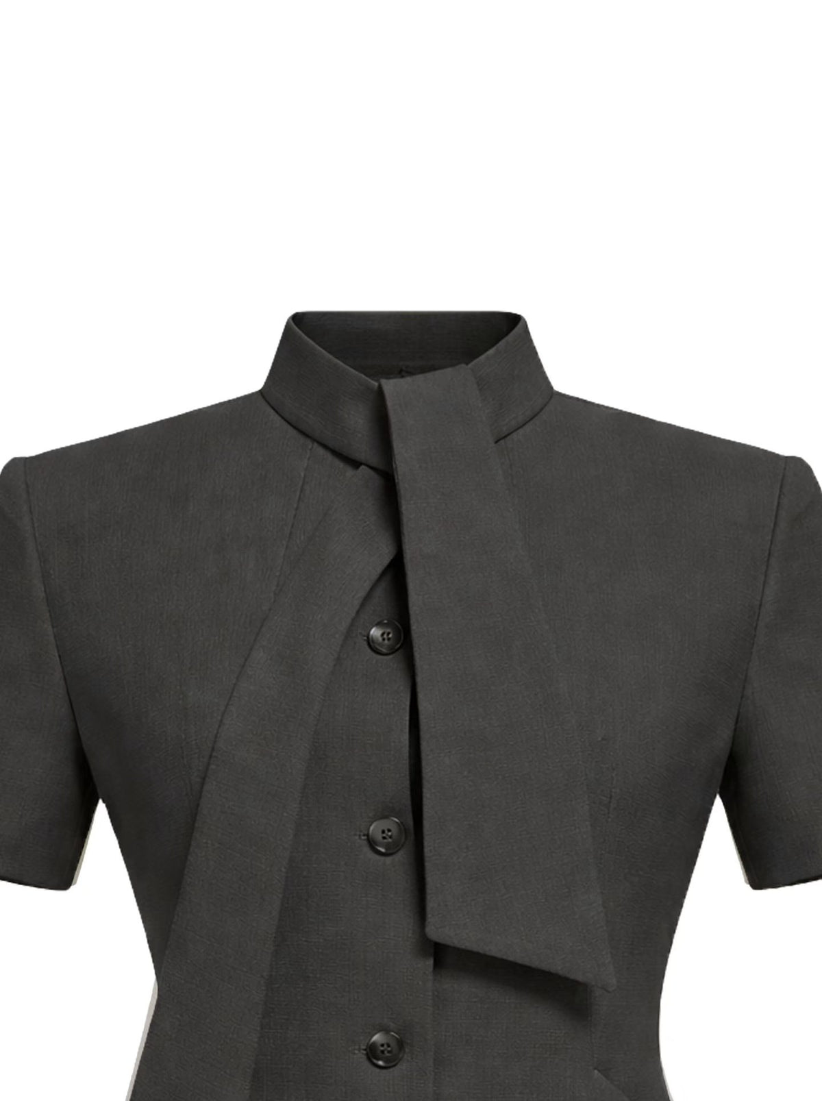 Tie-Neck Jacket