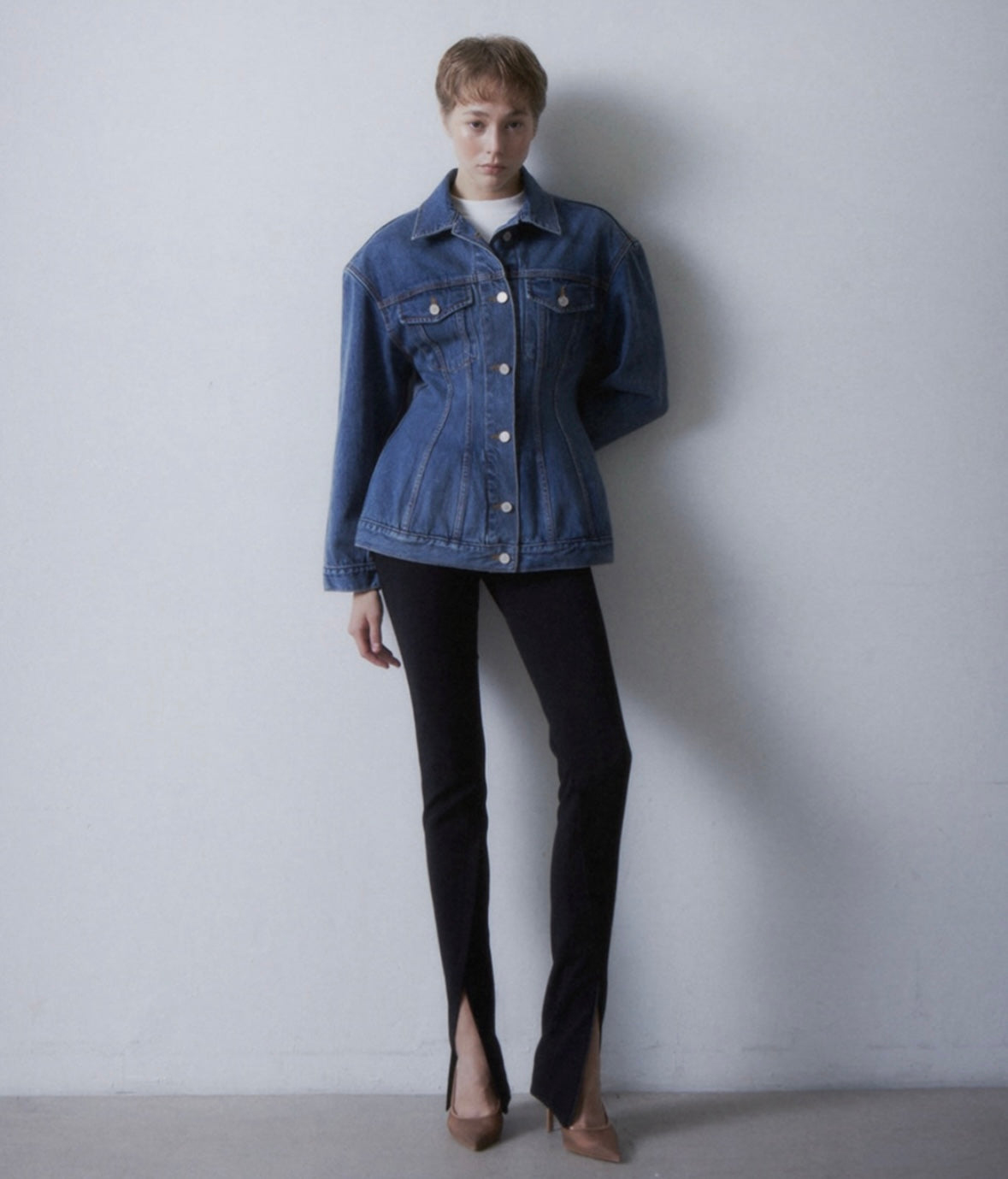 Waisted denim jacket