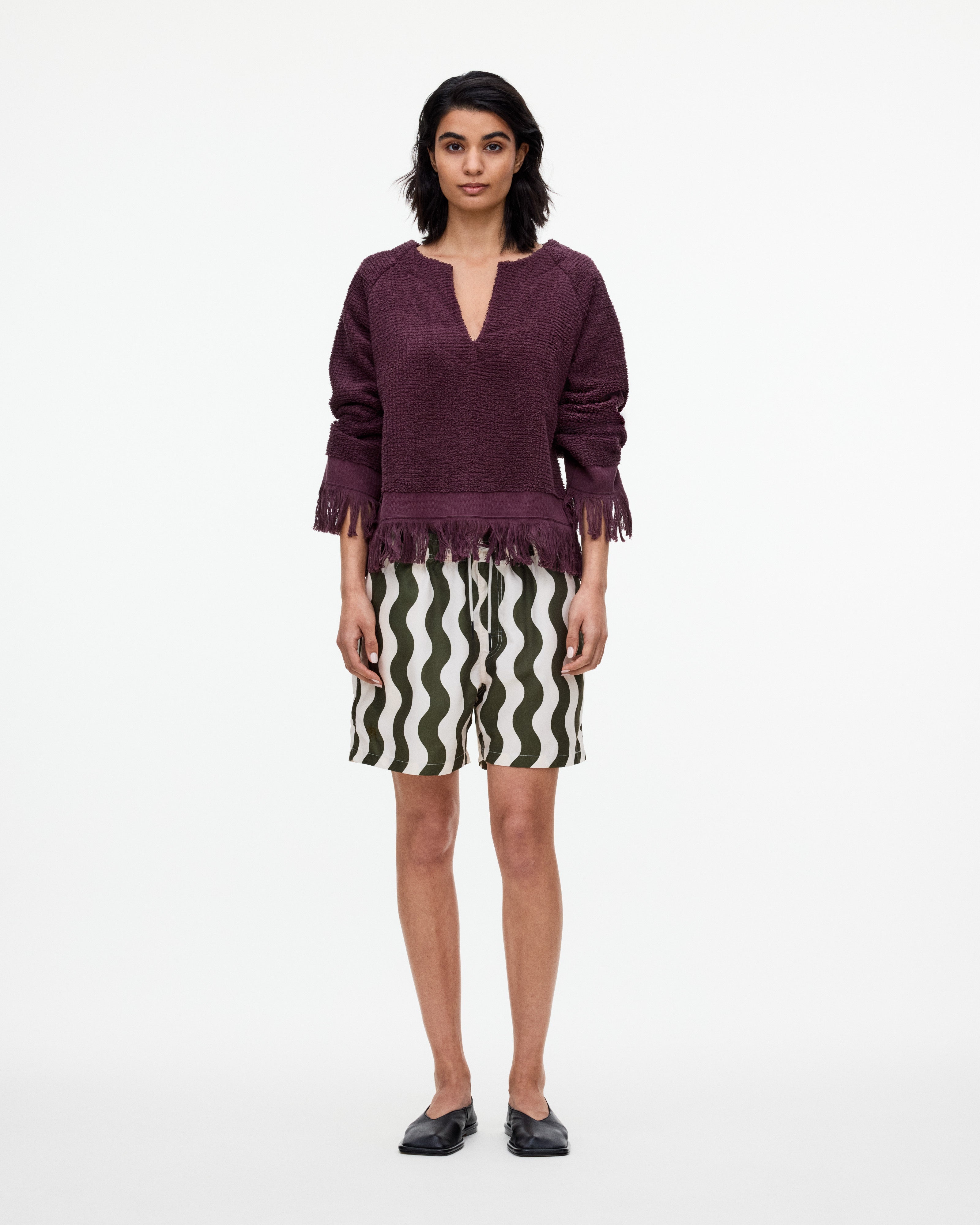 Burgundy Tillie Terry Top