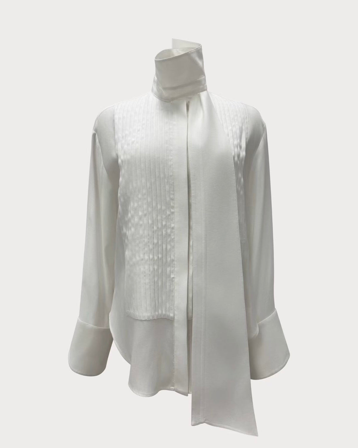 Scarf Collar Shirt