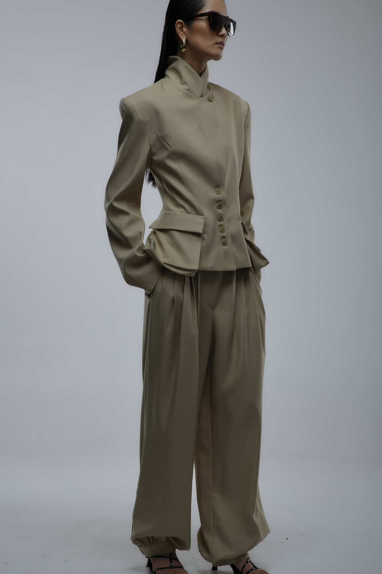 Pleated Pants
