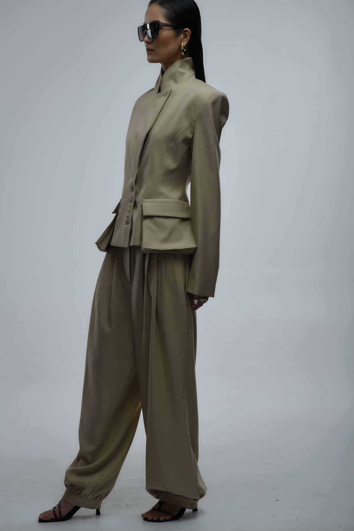 Pleated Pants