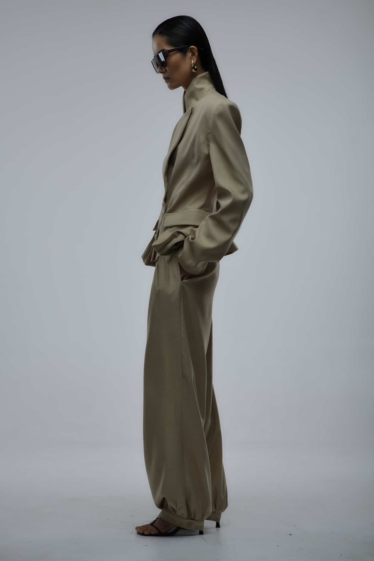 Pleated Pants