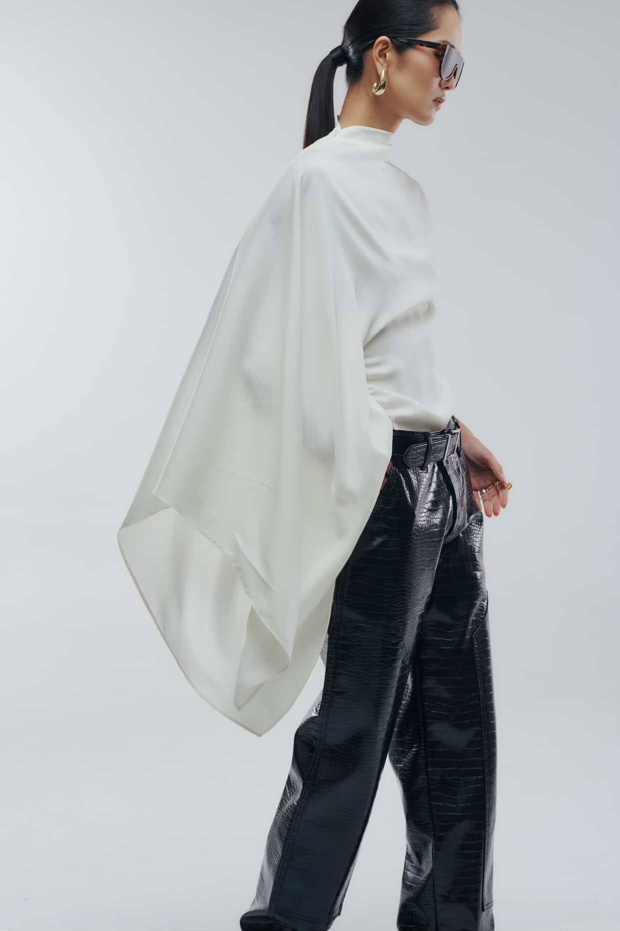 One-sided Drape Top