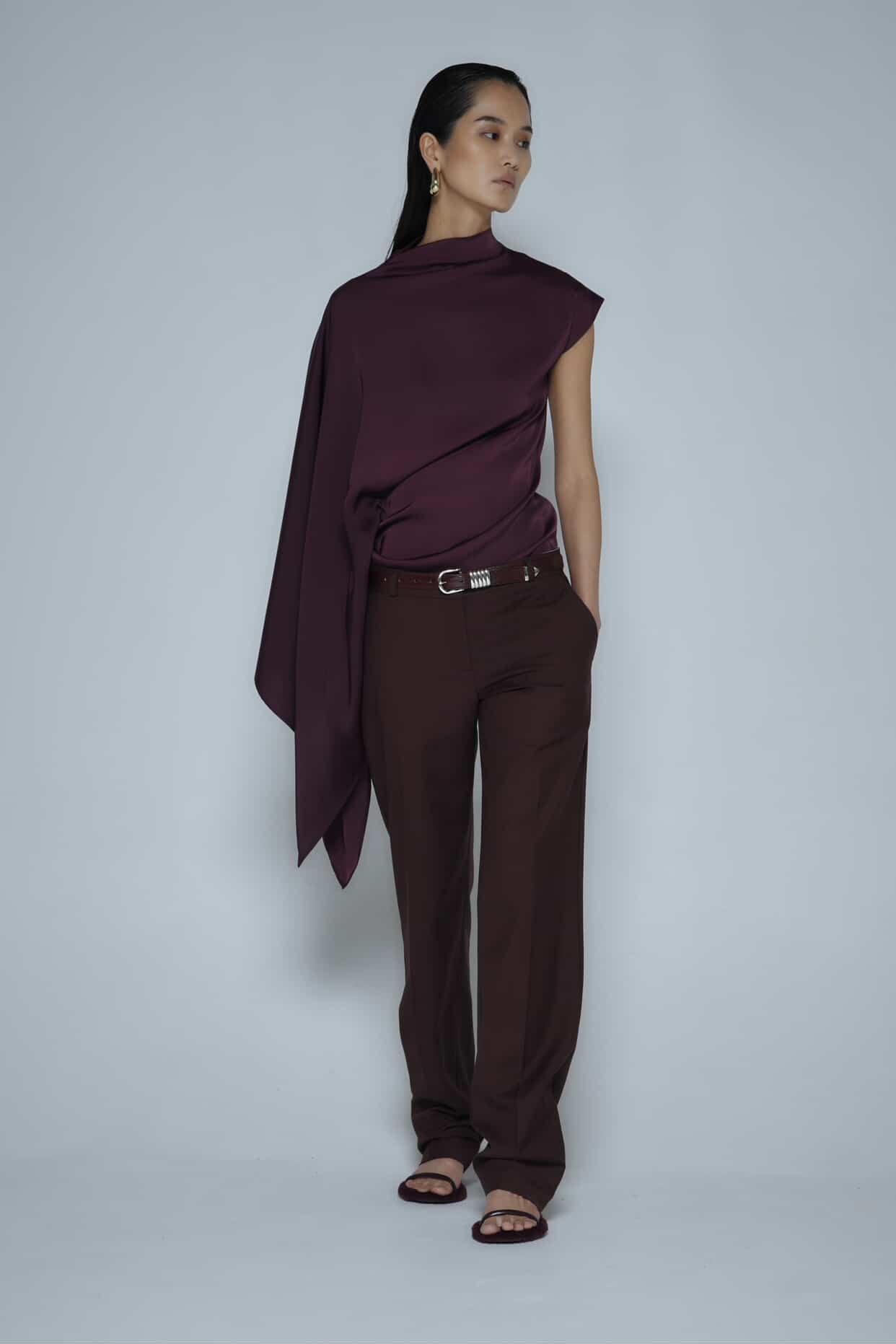 One-sided Drape Top
