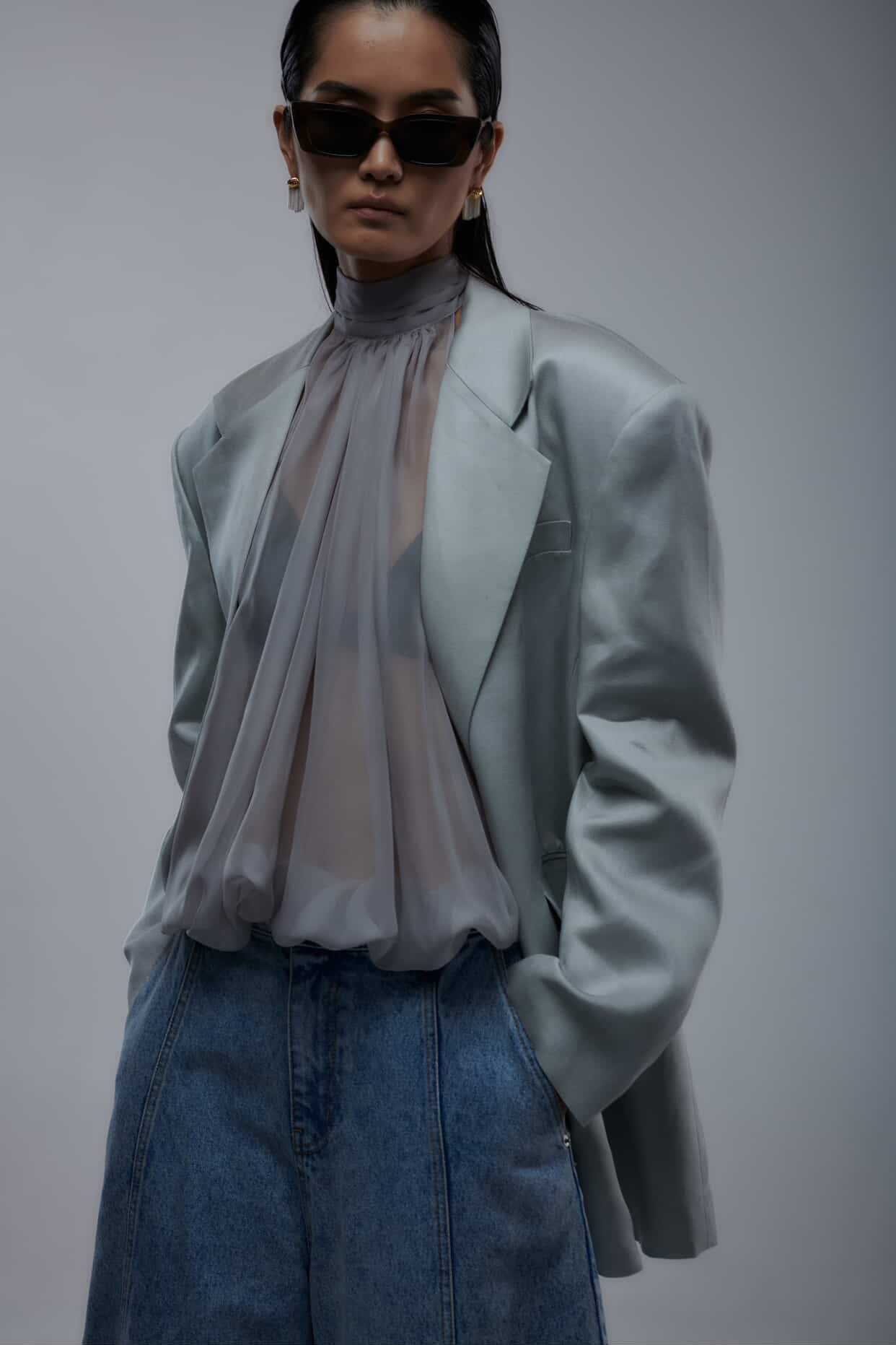 Barrel Denim Pants