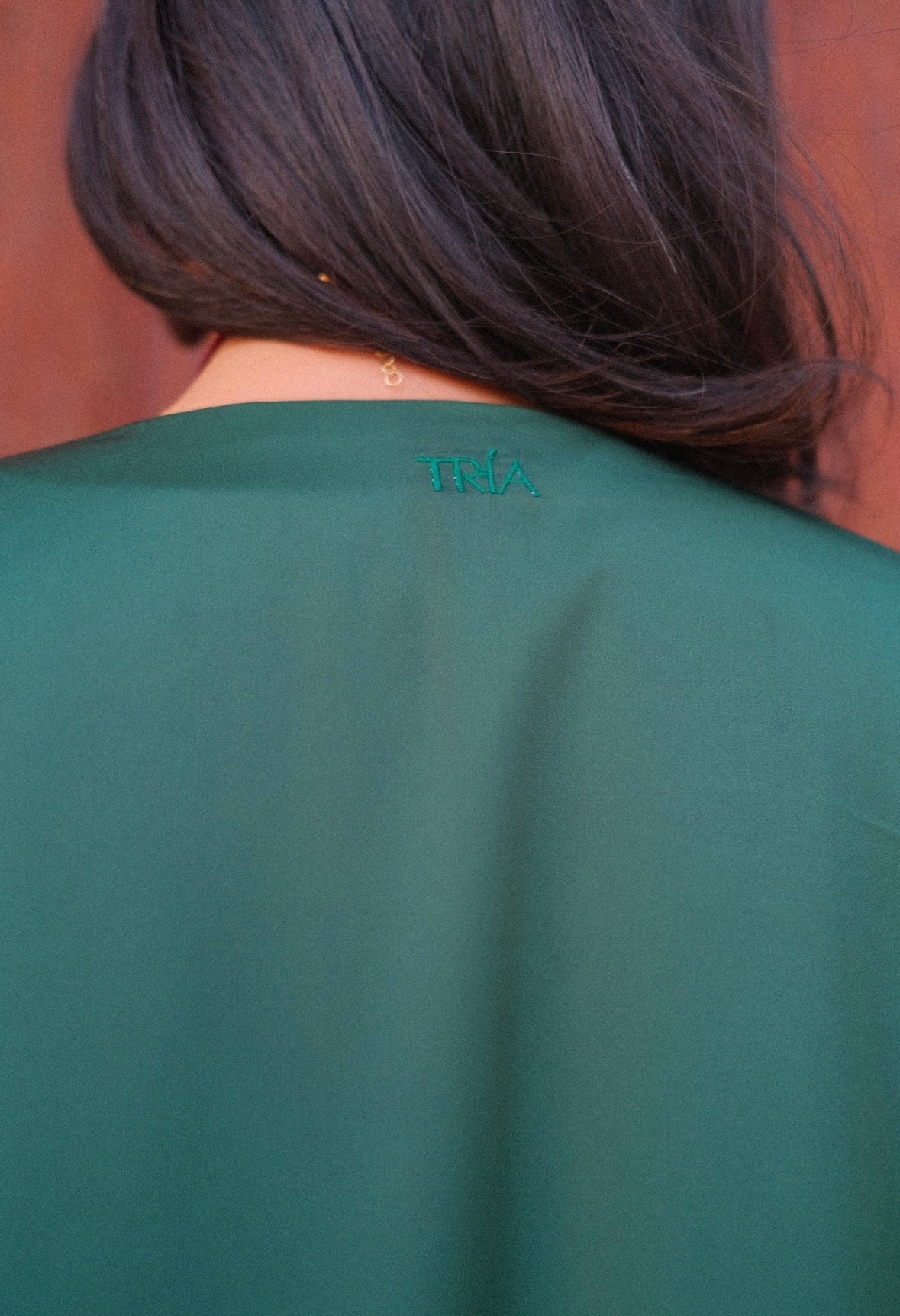 Emerald green reversible bisht