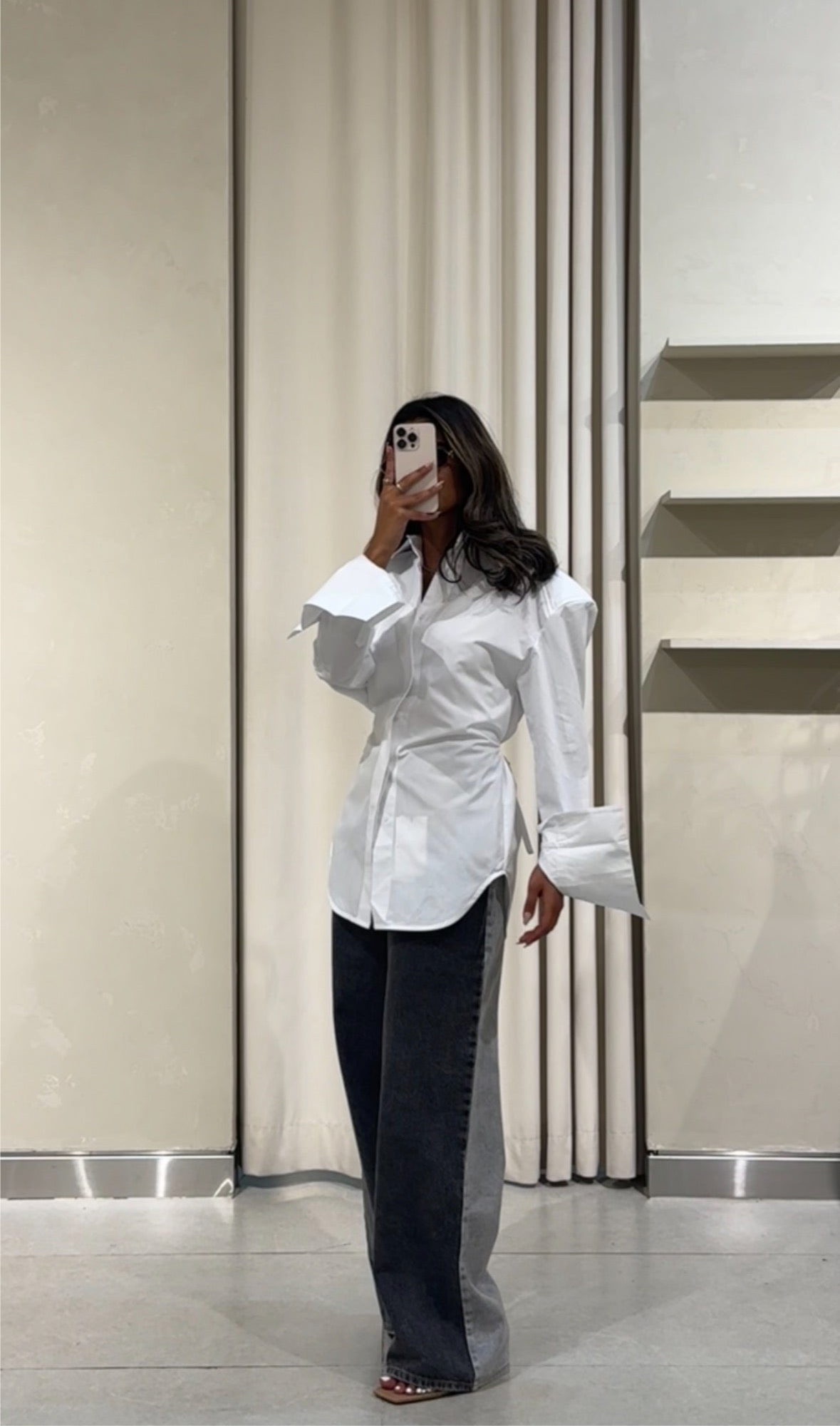 Padded shoulder shirt