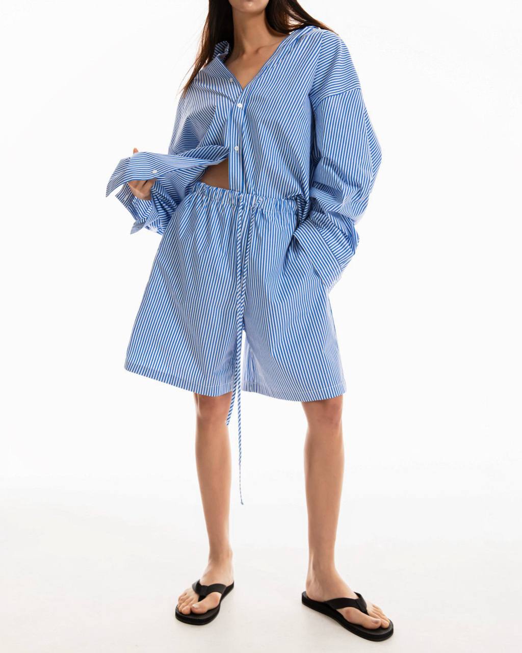 Lounge striped shorts