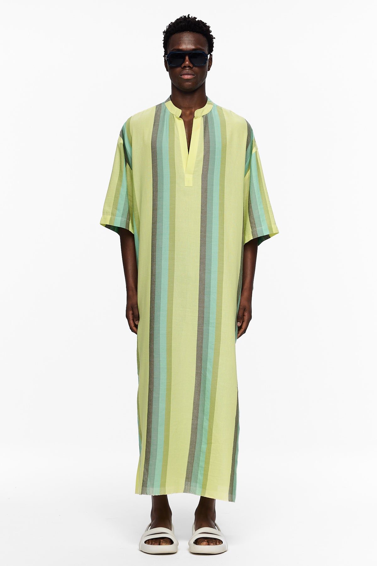 Nero Collar Caftan