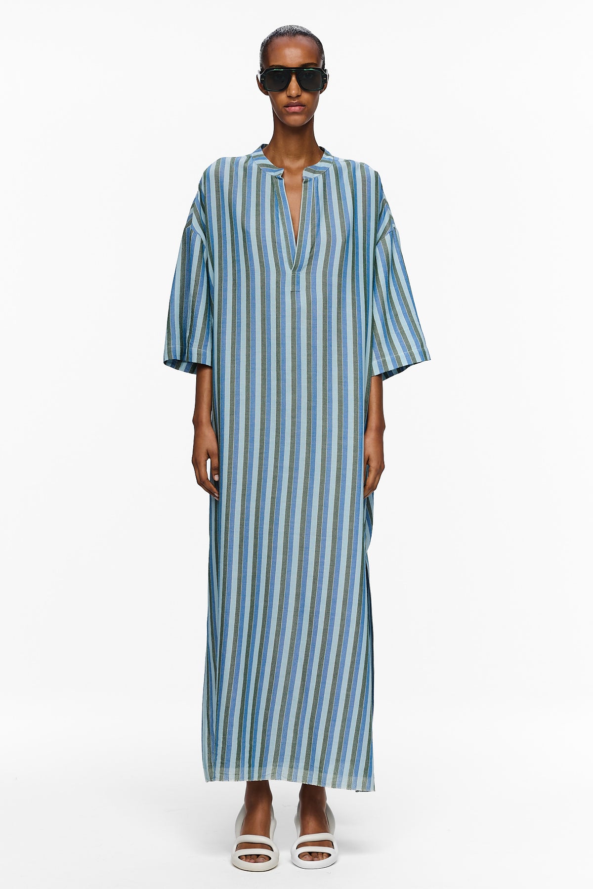 Nero Collar Caftan