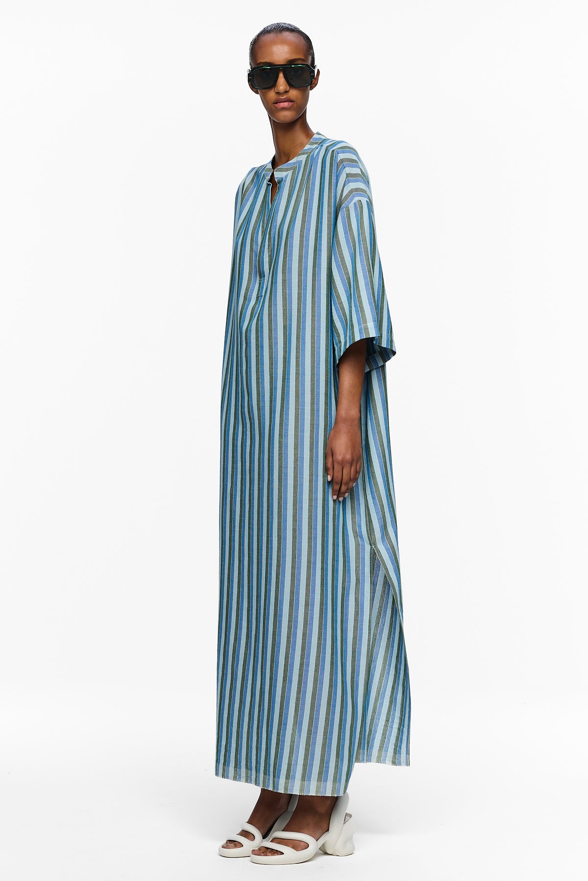 Nero Collar Caftan